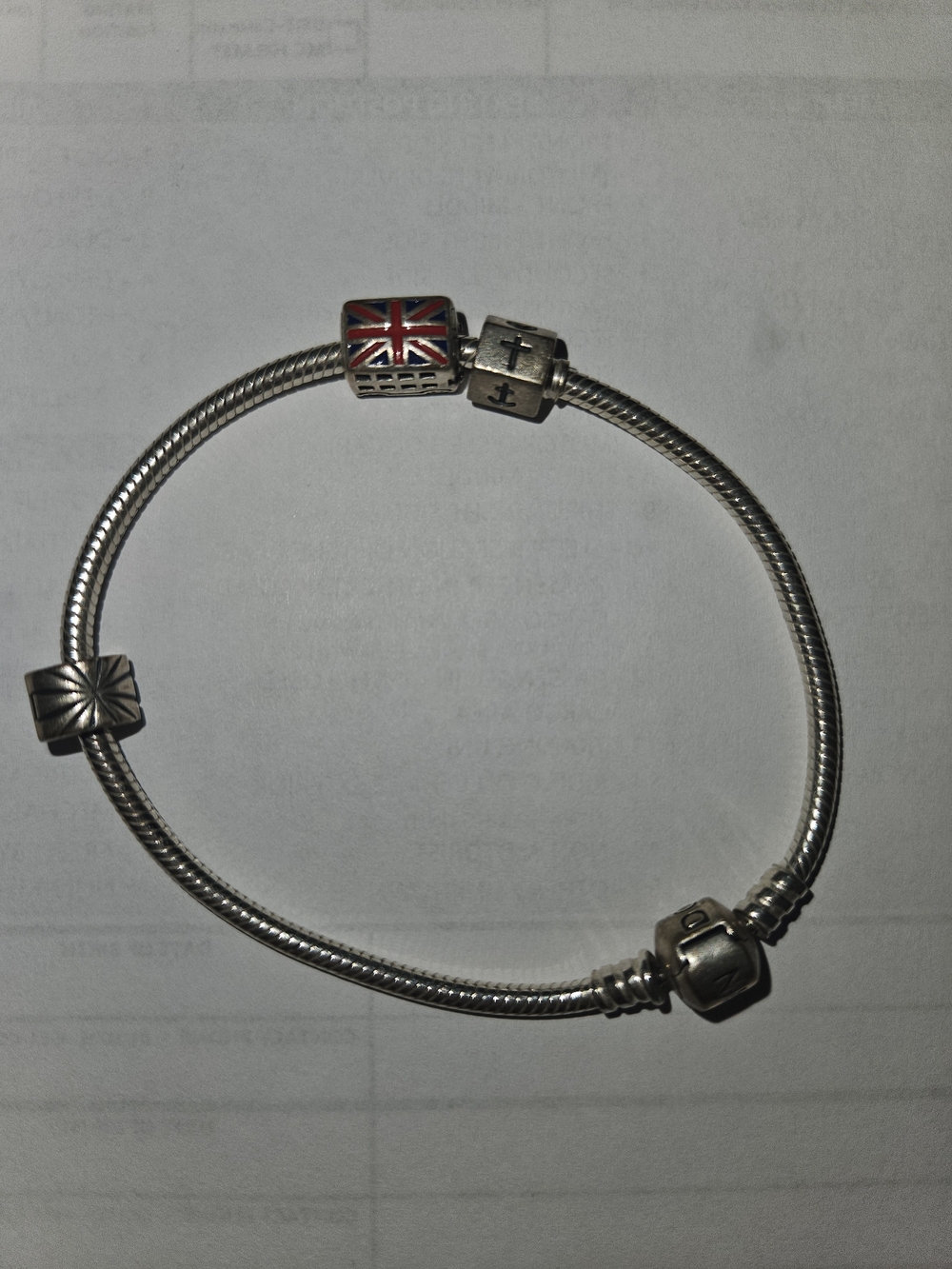 Silver Tone Charm Bracelet